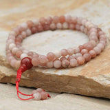 Matte Sun Stone Japa Mala