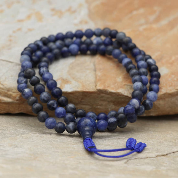 Calming Sodalite Stone Wrist Mala