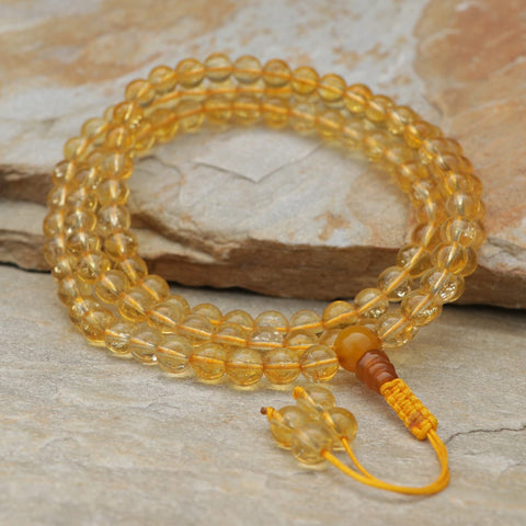 Citrine Stone Japa Mala