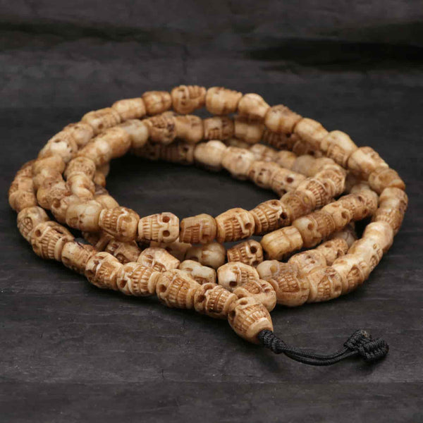Calming Skull Stone Japa Mala