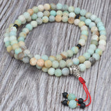 Matte Amazonite Stone Prayer Bead