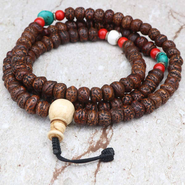 Antique Indian Bodhi Seed Prayer Mala