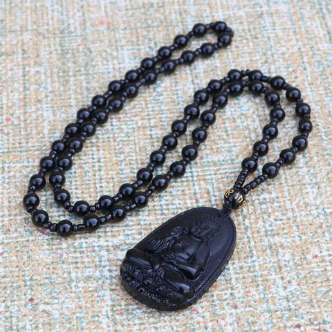 Blessing Buddha Glass Mala