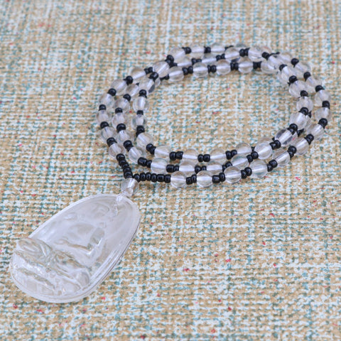 Blessing Buddha Glass Mala