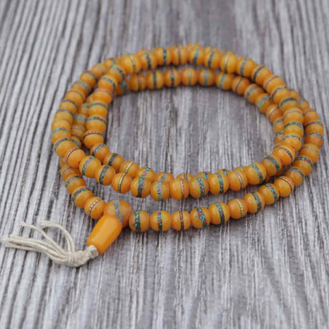 Resin Ambar Meditation Prayer Mala - 108 Beads