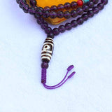 Imitation Amethyst Stone Yoga Mala