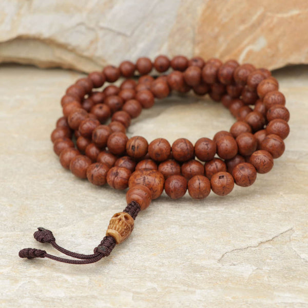 Nepali Mala: Made with Rare Small Nepali Bodhi Seeds 