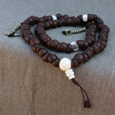 Antique One Eye Nepali Bodhi Seed Yoga Mala