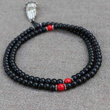 Namaste Hand Black Onyx Stone Mala