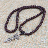 Lord Ganesha Rose Wood Mala