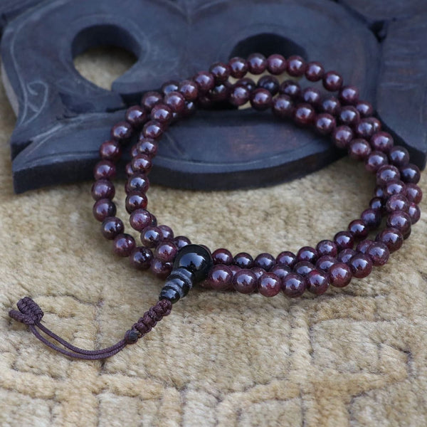 Garnet Stone Prayer Mala