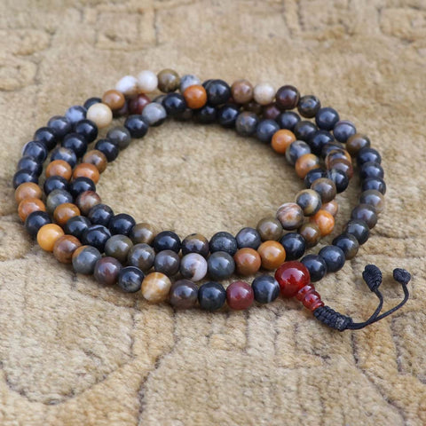 River Stone Japa Mala