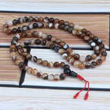 Brown Agate Stone Japa Mala