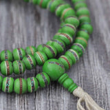 Green Inlaid Yak Bone Prayer Mala