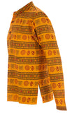Nepal Fashion Om Print Yoga Kurta, Prayer Shirt - Top 100% Cotton Hippie Shirt for Men & Women